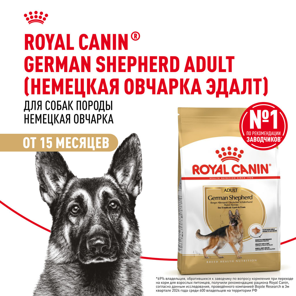 RC Для собак взрослой Немецкой овчарки: с 15 мес. (German Shepherd 24) 25181100R0