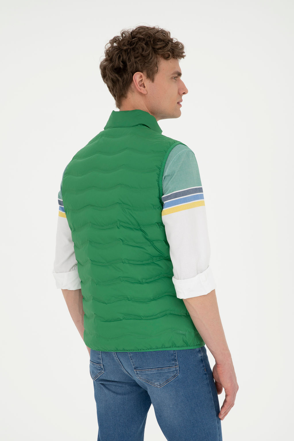 U. S. Polo Assn / Мужской зеленый жилет - U.s. polo assn фото 12