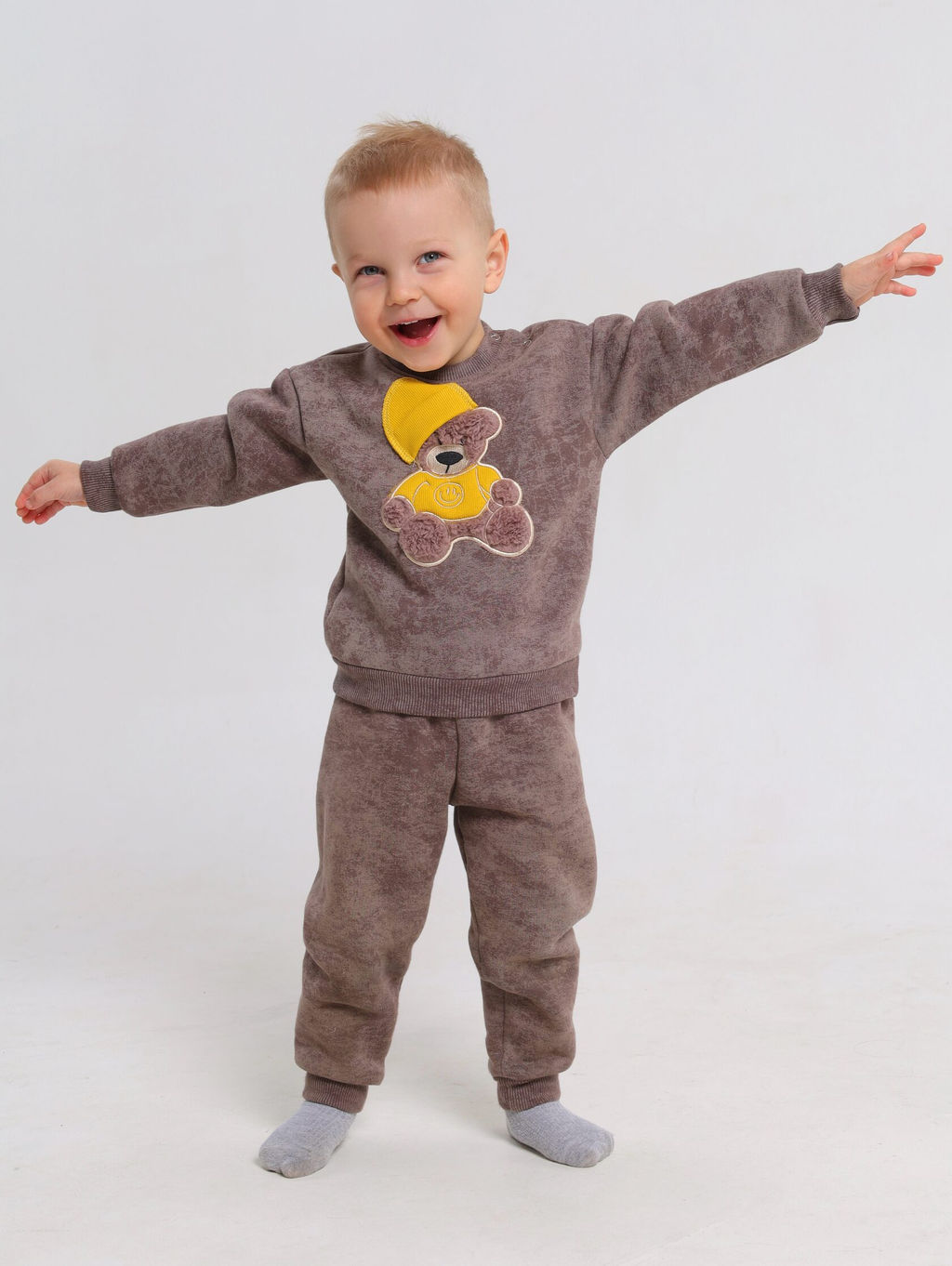 Костюм для мальчика с начесом Футер - Оптима фото 8