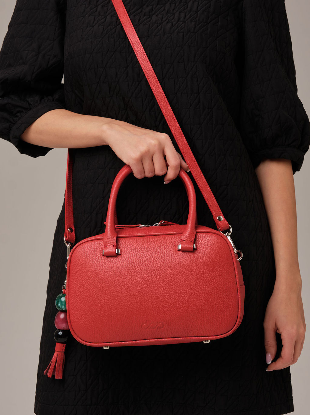 Кожаная сумка Hawaii DBR 31216 красный  фото 5