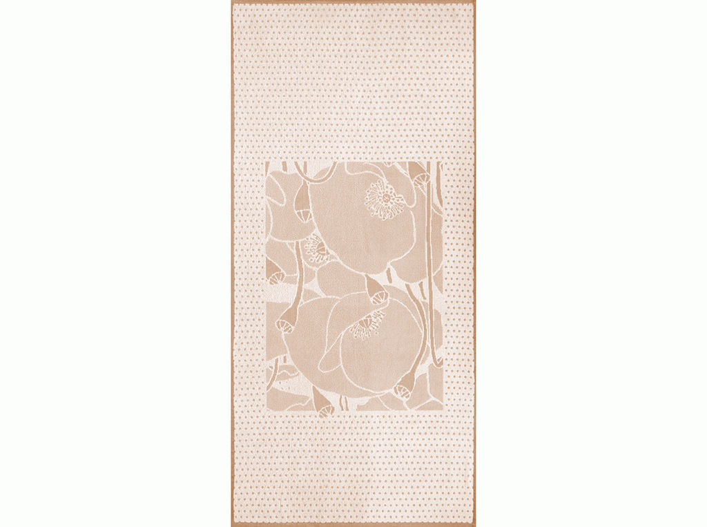 6с102.511ж2 Арт-маки (лён3) Полотенце махровое 67х150см