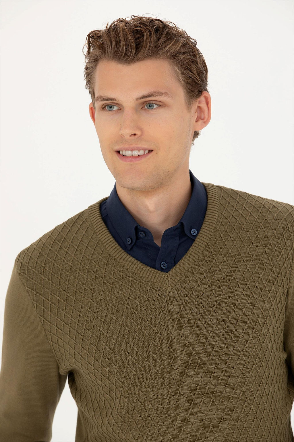 Мужской свитер цвета хаки - U.s. polo assn фото 8