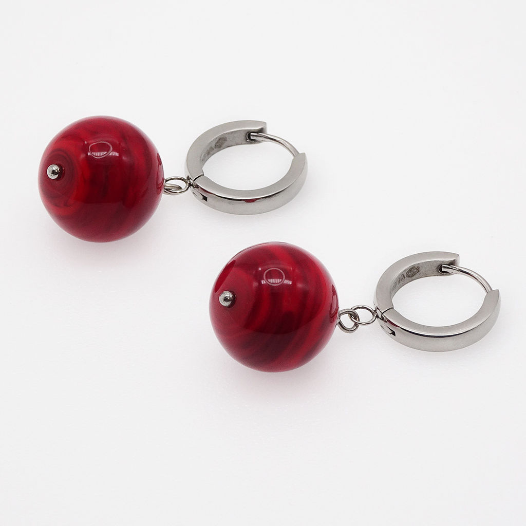 Серьги из муранского стекла CHERRY & CHOCOLATE LS3476