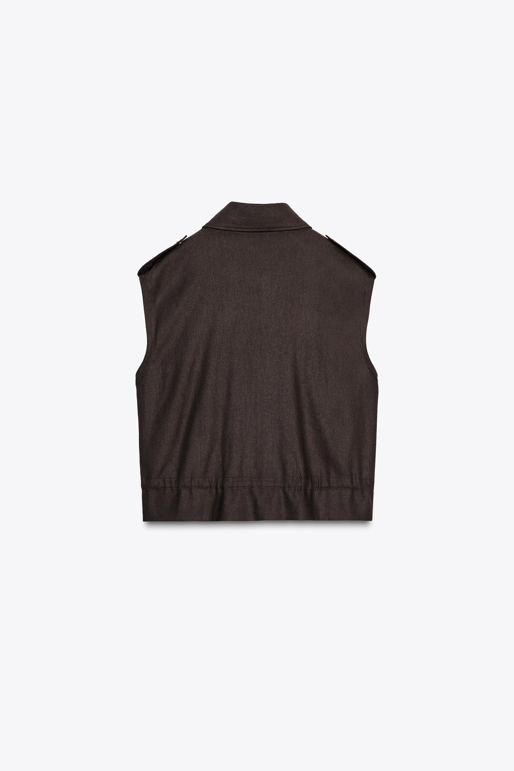 CARGO WAISTCOAT WITH LINEN