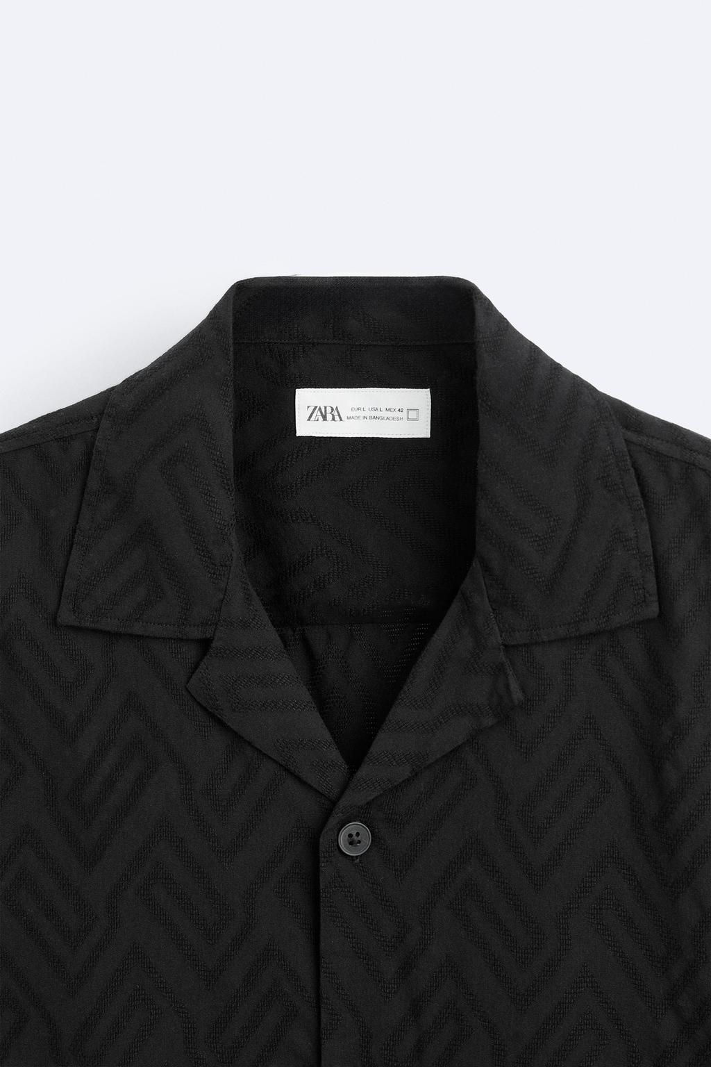 GEOMETRIK JACQUARD GOMLEK - Zara фото 18