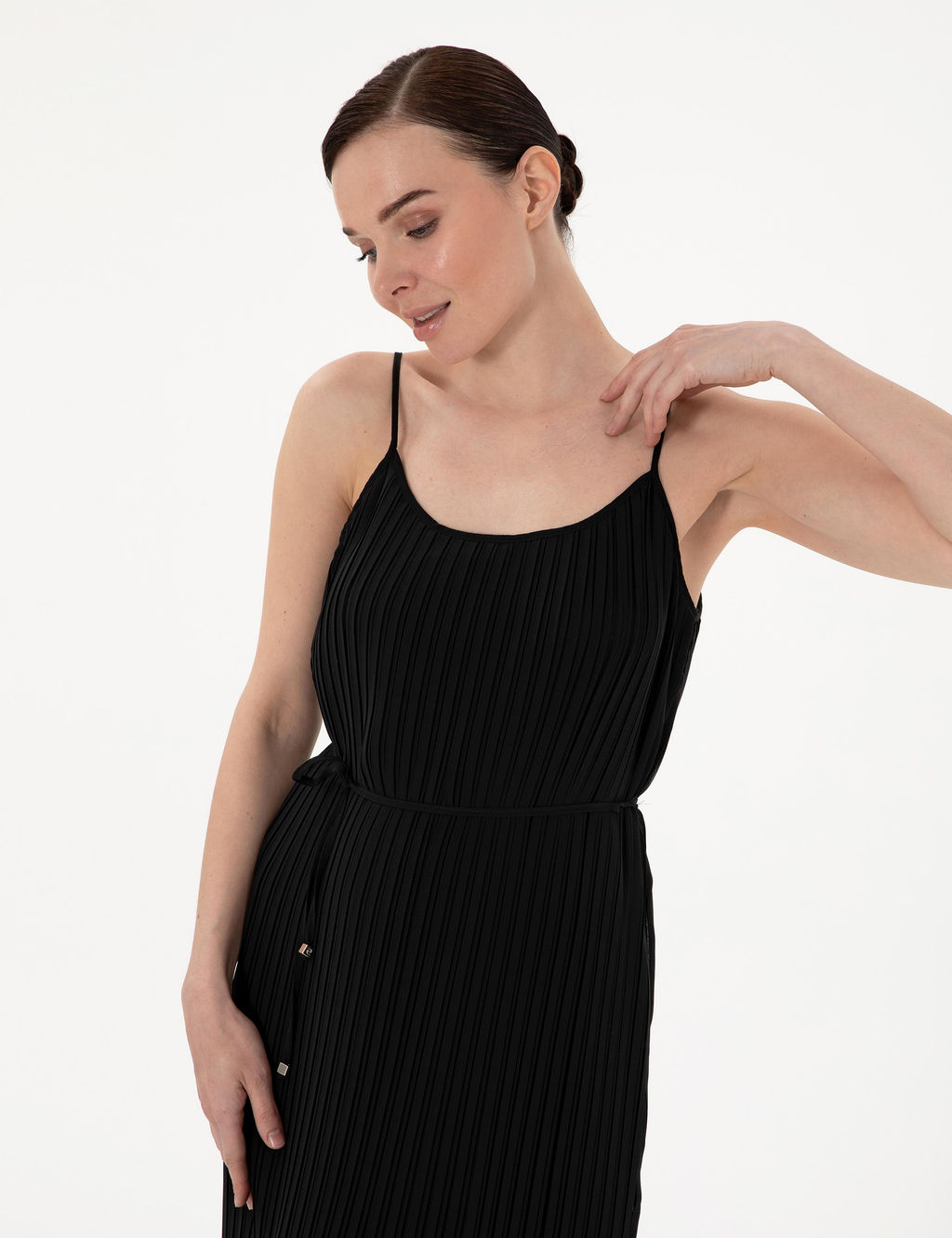 Siyah Regular Fit Dokuma Elbise - Pierre cardin фото 2