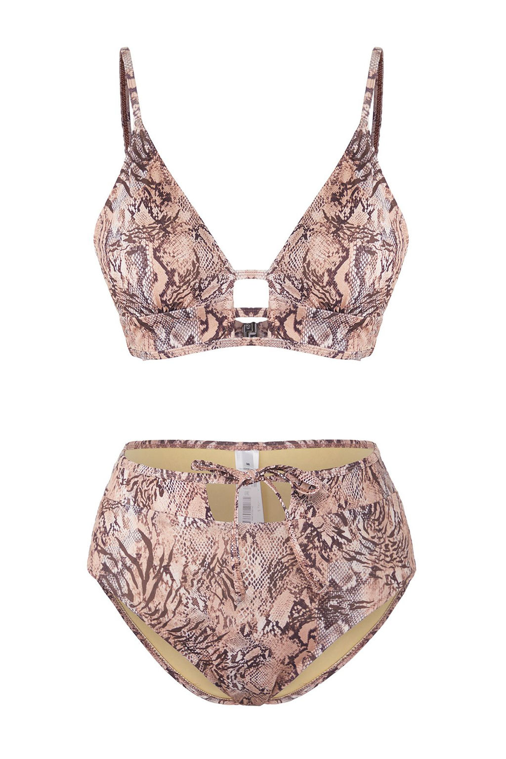 TRENDYOLMILLA Siyah Ucgen Yuksek Bel Regular Bikini Tak?m? TBESS25BT00170  фото 5