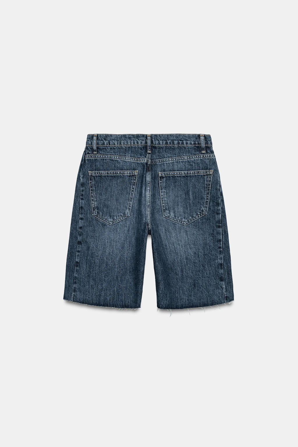 BERMUDA DENIM RELAXED TIRO MEDIO ZW COLLECTION / Azul medio - Zara фото 7