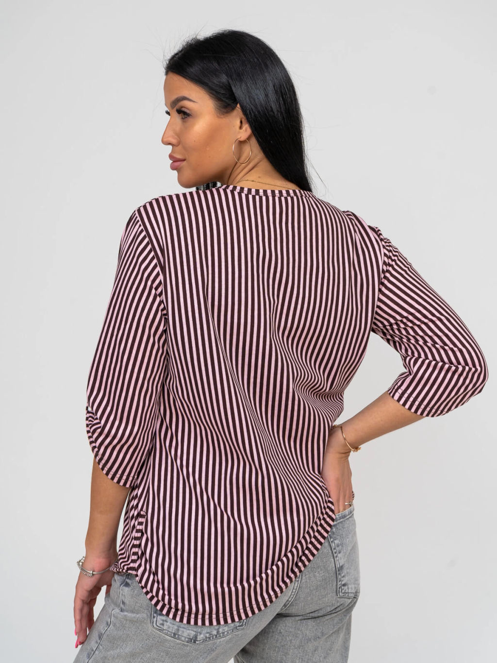 Туника женская, цвет коричневый розовый