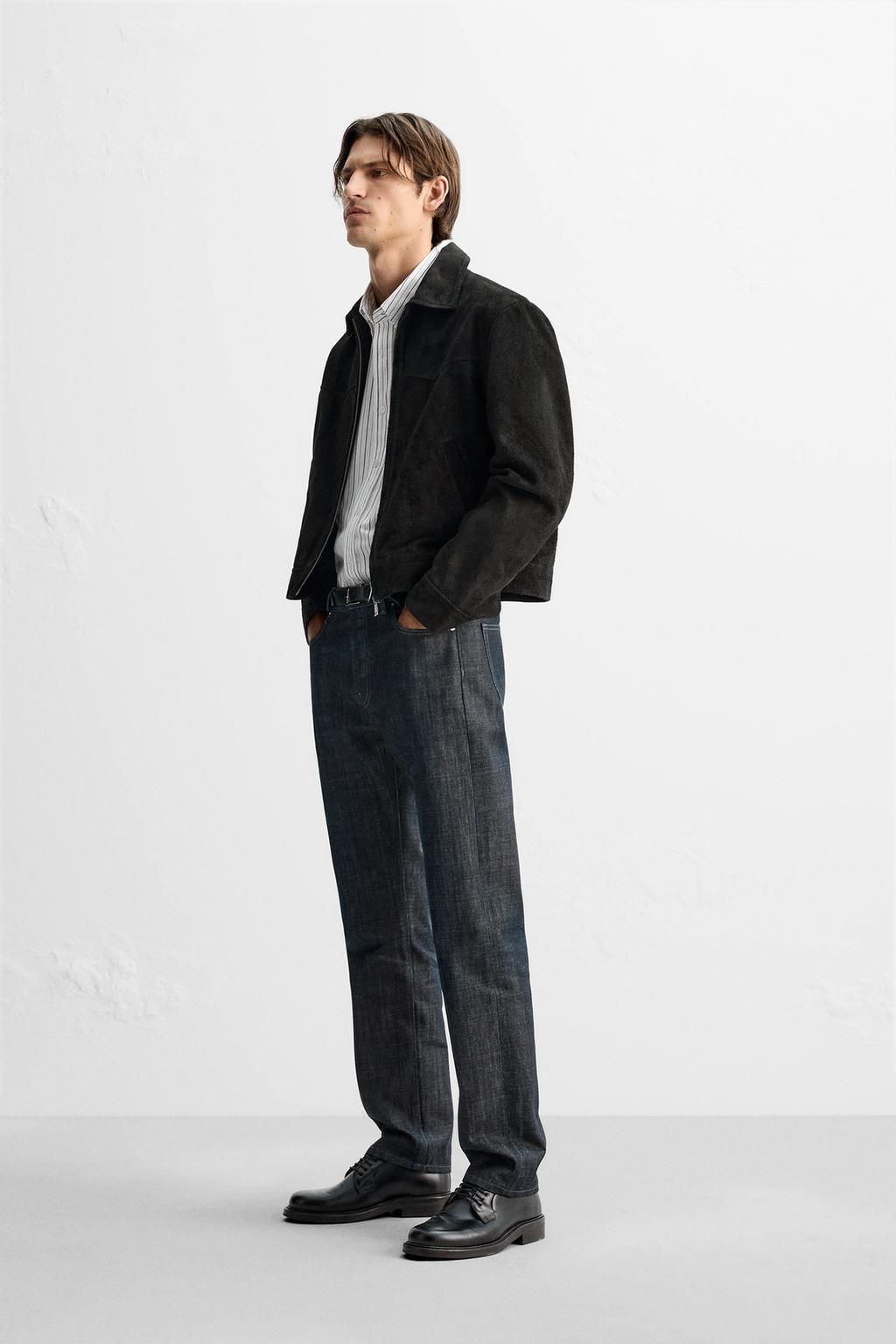 CROPPED SUEDE JACKET - Zara фото 4