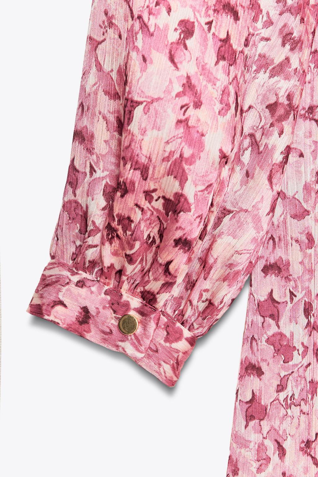 SHORT DRESS WITH A FLORAL PRINT - Zara фото 11