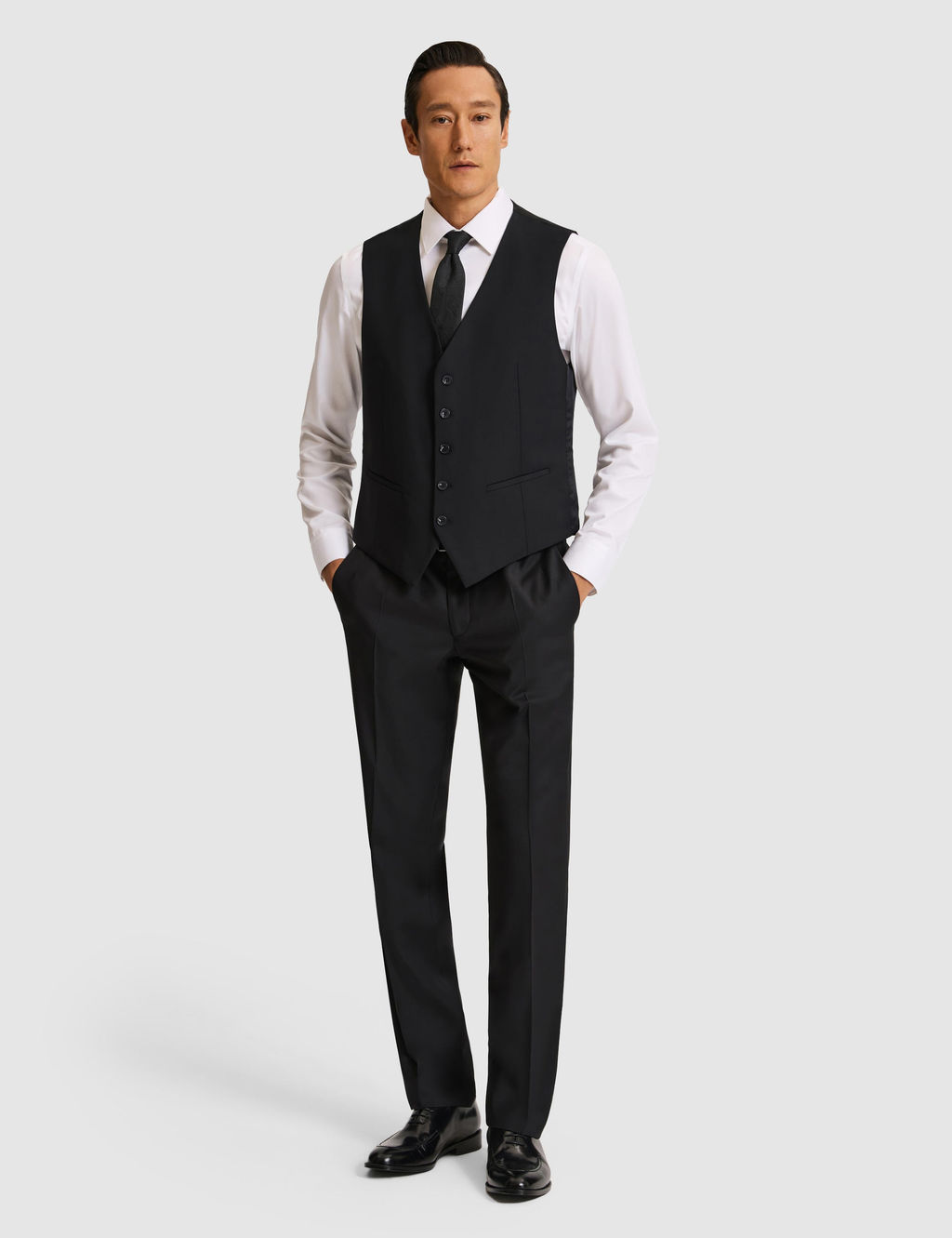 Siyah Slim Fit Yelek