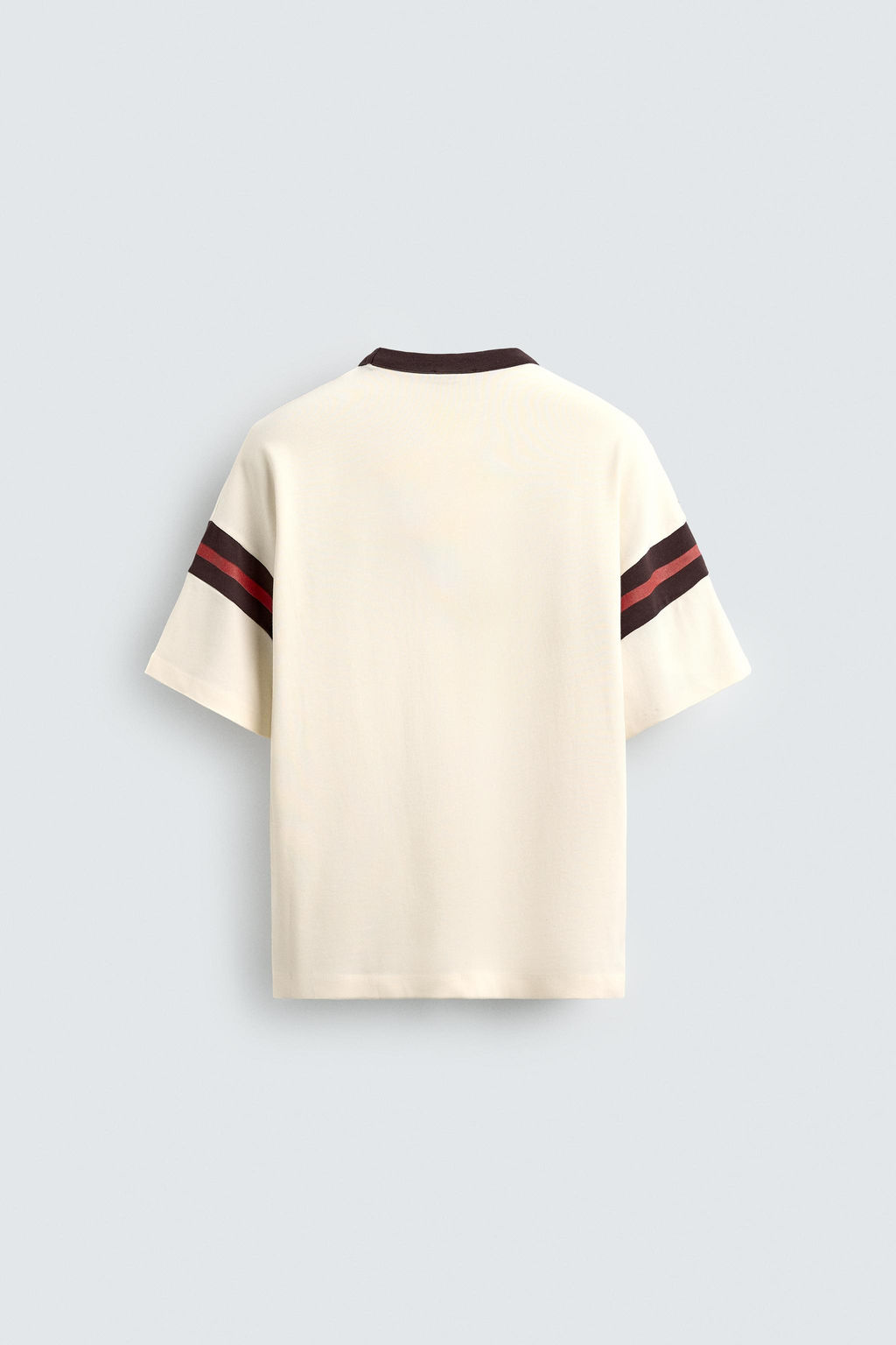 RIB STRIPE T-SHIRT - Zara фото 7