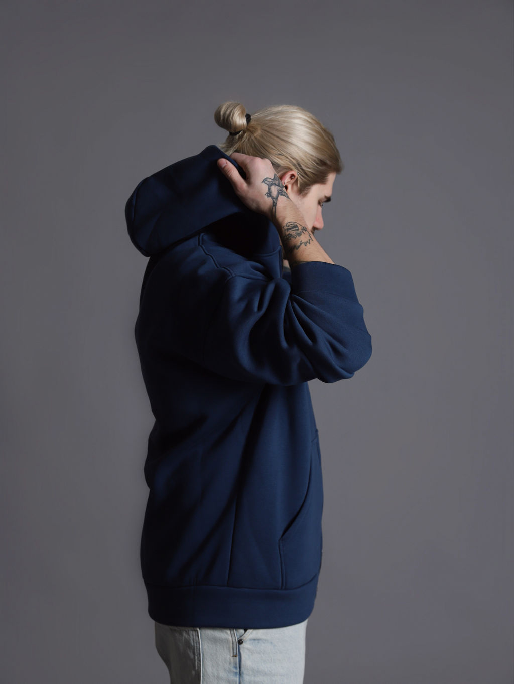 Зип Худи на молнии с начесом К550 Джинс