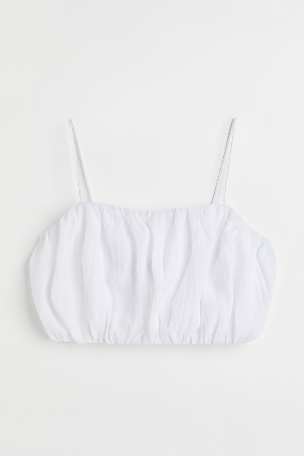 Crop top fruncido