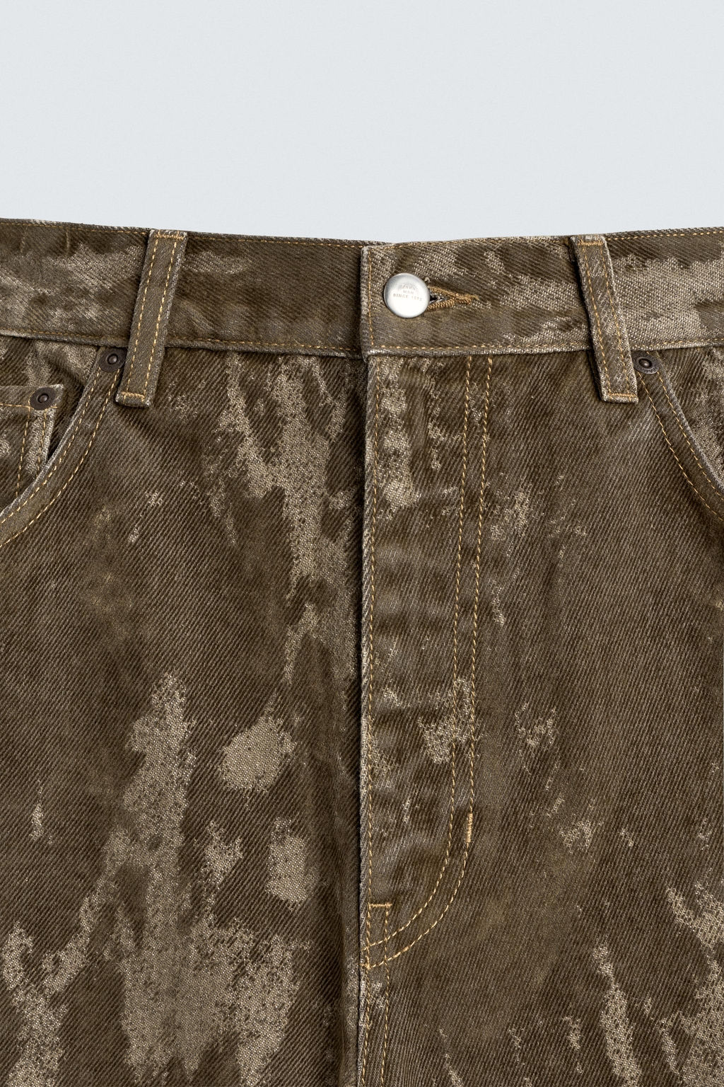 FLOCKED BAGGY-FIT JEANS - Zara фото 9