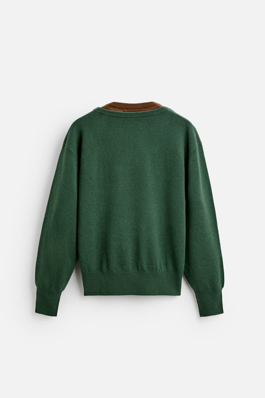 COLOUR BLOCK WOOL SWEATER X HARRY LAMBERT - Zara фото 8