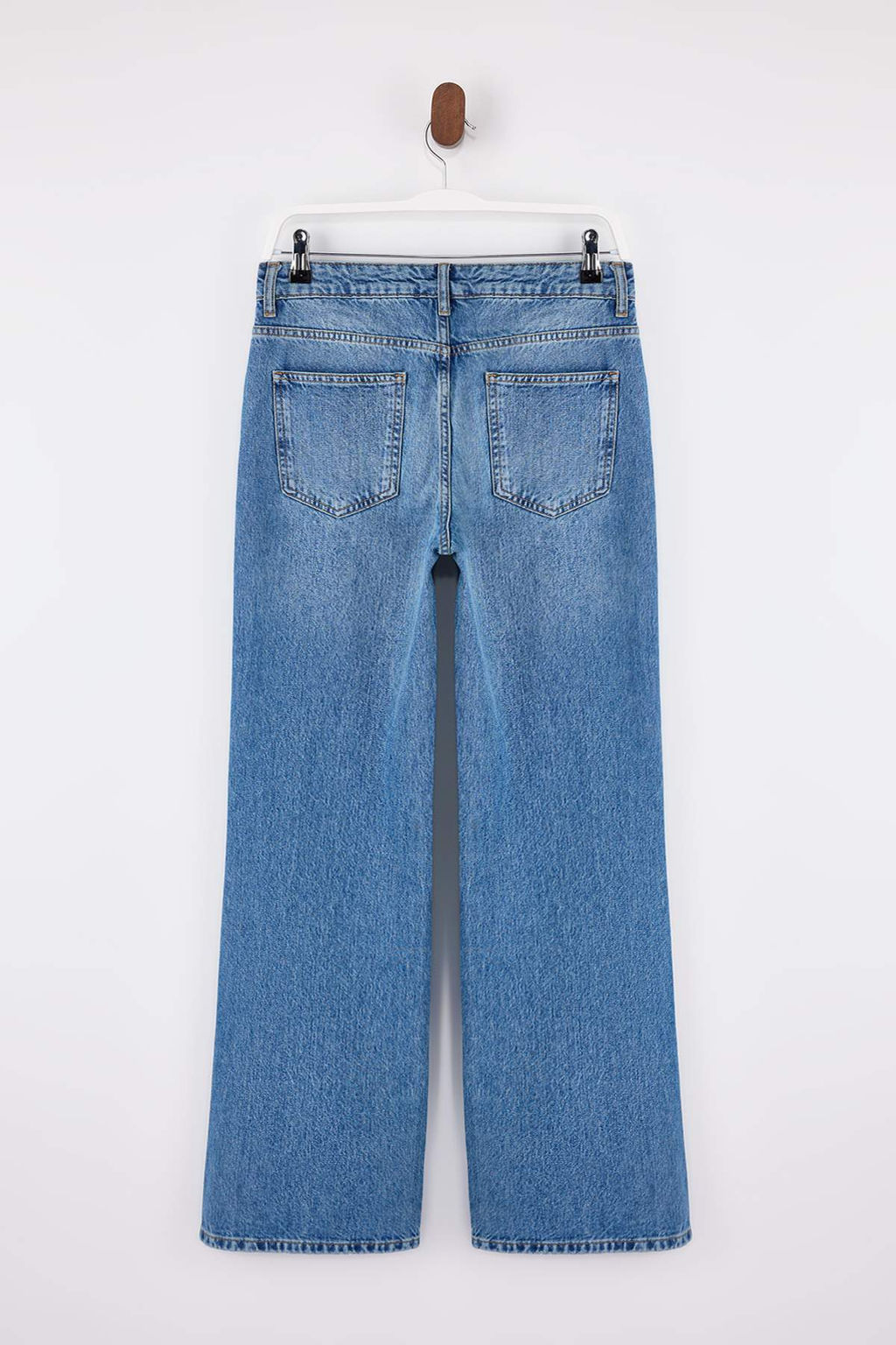 Mavi Normal Bel 100% Pamuk Wide Leg Genis Paca Jeans TWOSS26JE00125 - Trendyolmilla фото 2