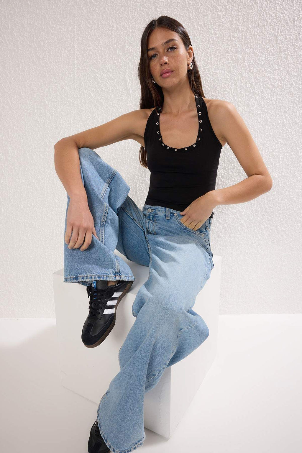 Siyah Kus Gozu Detayl? Boyundan Baglamal? Orme Bluz TWOSS25BZ00575 - Trendyolmilla фото 2