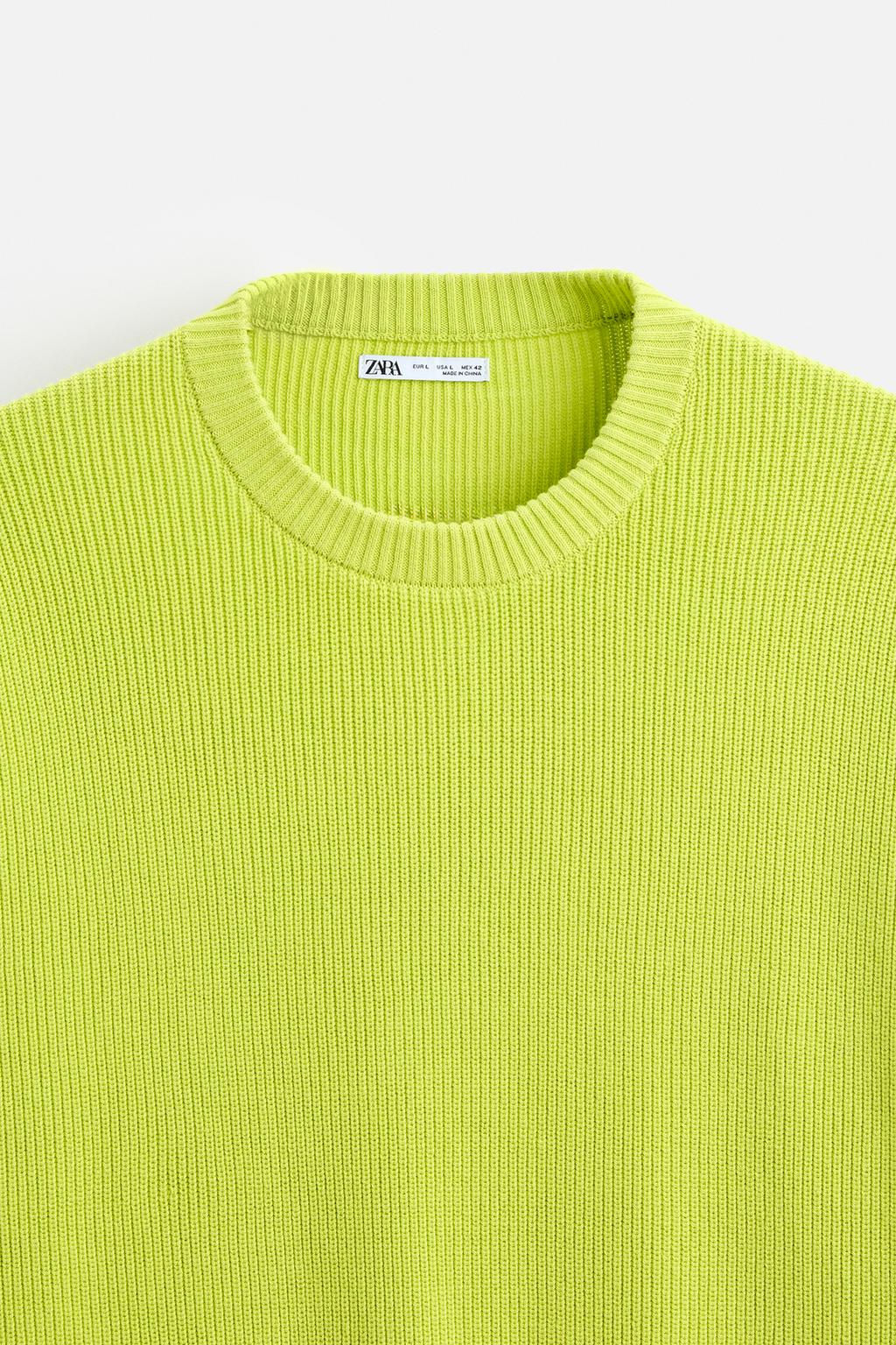 TEXTURED COTTON SWEATER - Zara фото 9