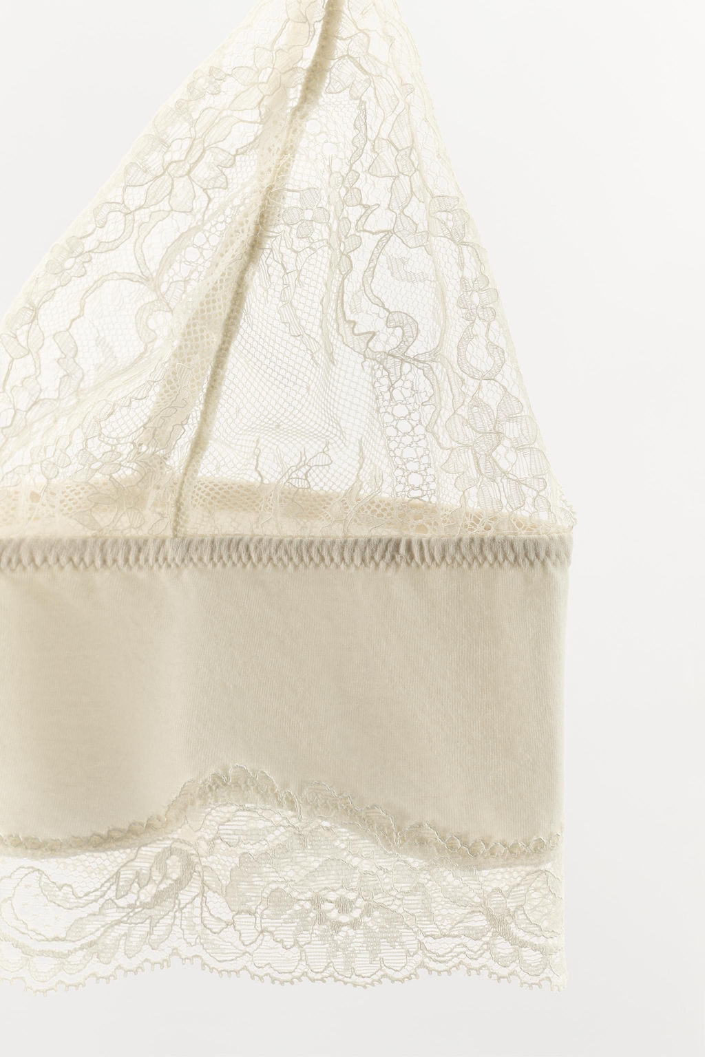 COTTON LACE BRALETTE - Zara фото 4