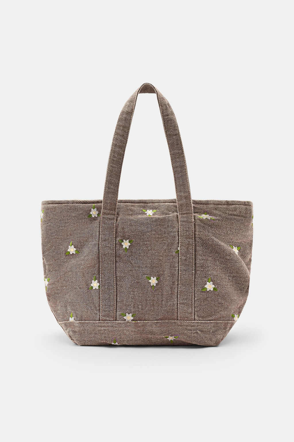 MINI BOLSO DENIM BORDADOS FLORES / Teja - Zara фото 3