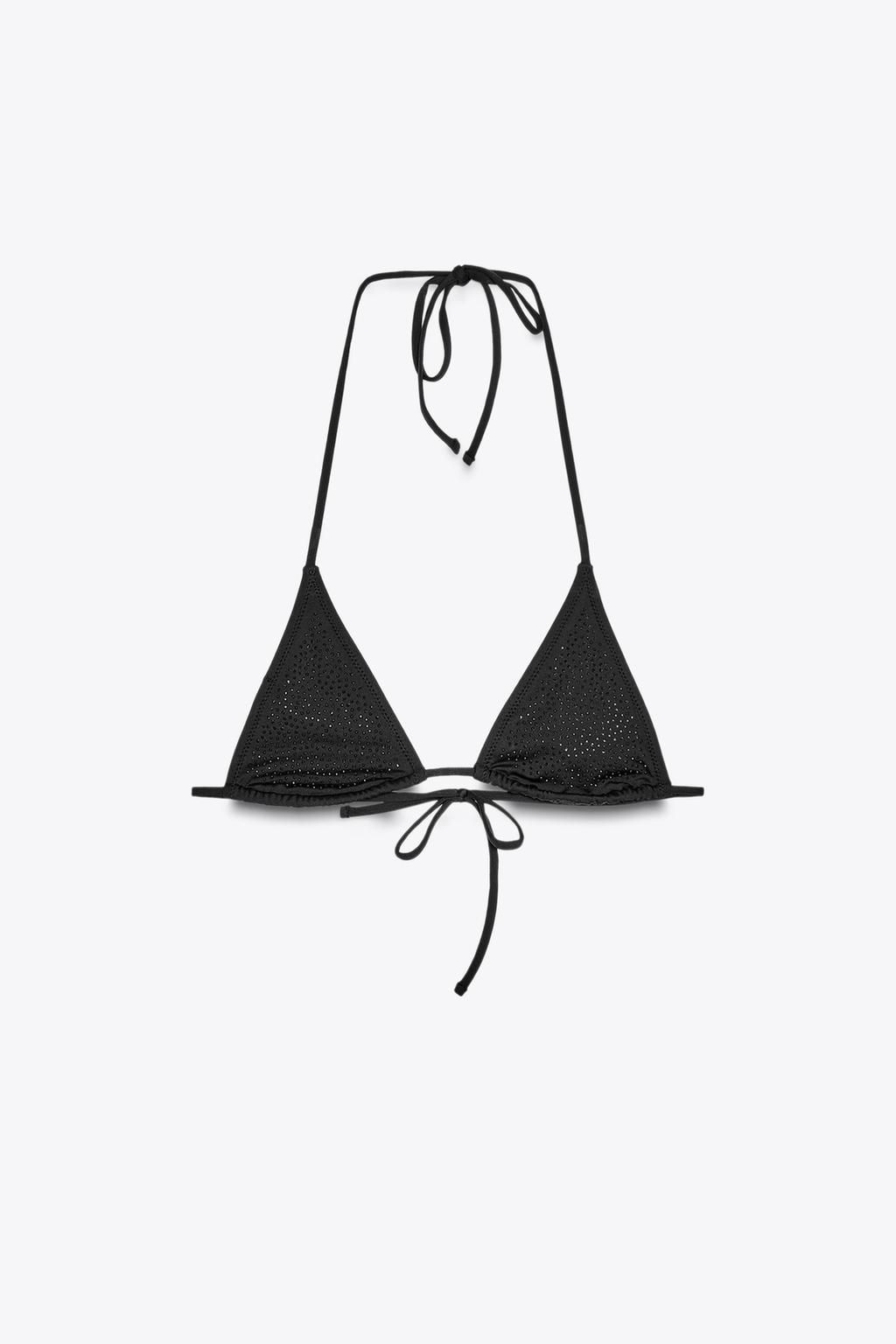 TRIANGLE DIAMANTE BIKINI TOP - Zara фото 11