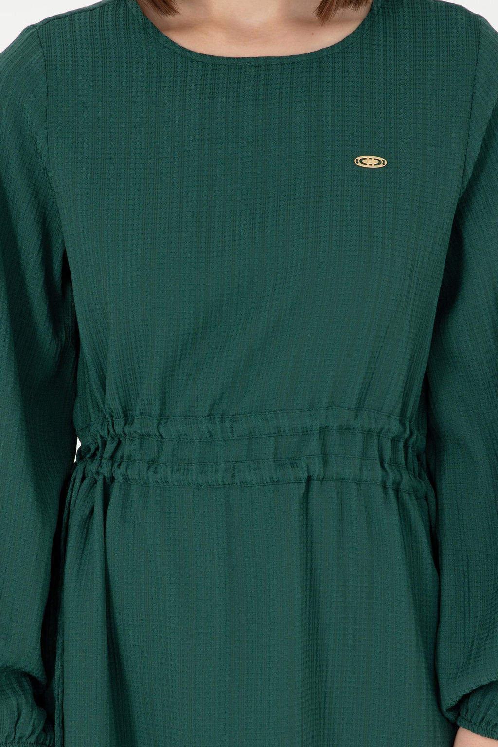 Женское темно-зеленое тканое платье Неожиданная скидка в корзине - U.s. polo assn фото 5