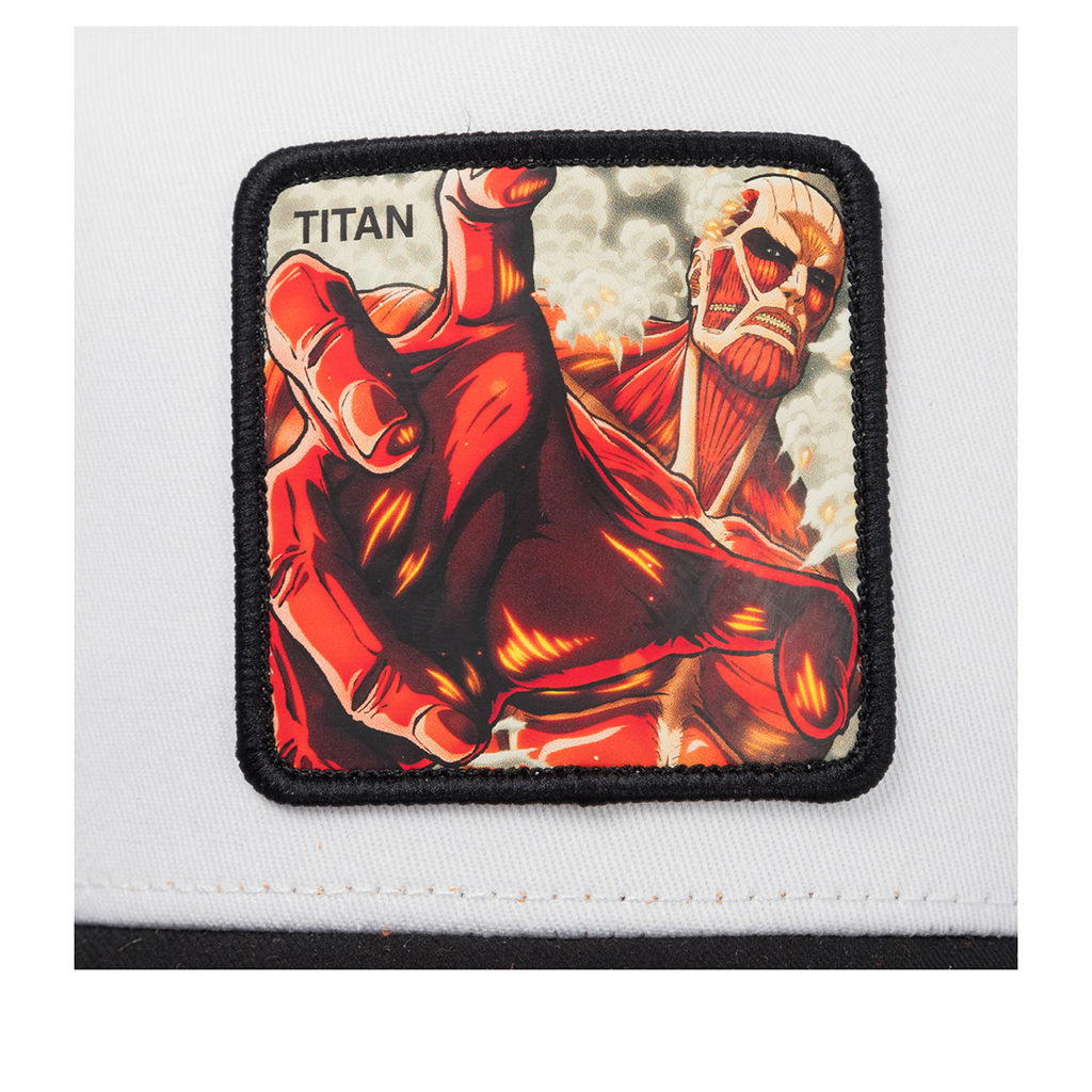 Бейсболка CAPSLAB арт. CL/AOT/1/CT/TIT Attack on Titan Colossal Titan (белый / черный)  фото 4
