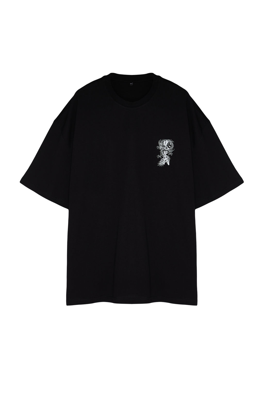 TRENDYOL MAN Buyuk Beden Siyah Oversize/Genis Kesim Uzak Dogu Bask?l? %100 Pamuklu T-shirt TMNSS24BF00032 - Trendyolmilla фото 8