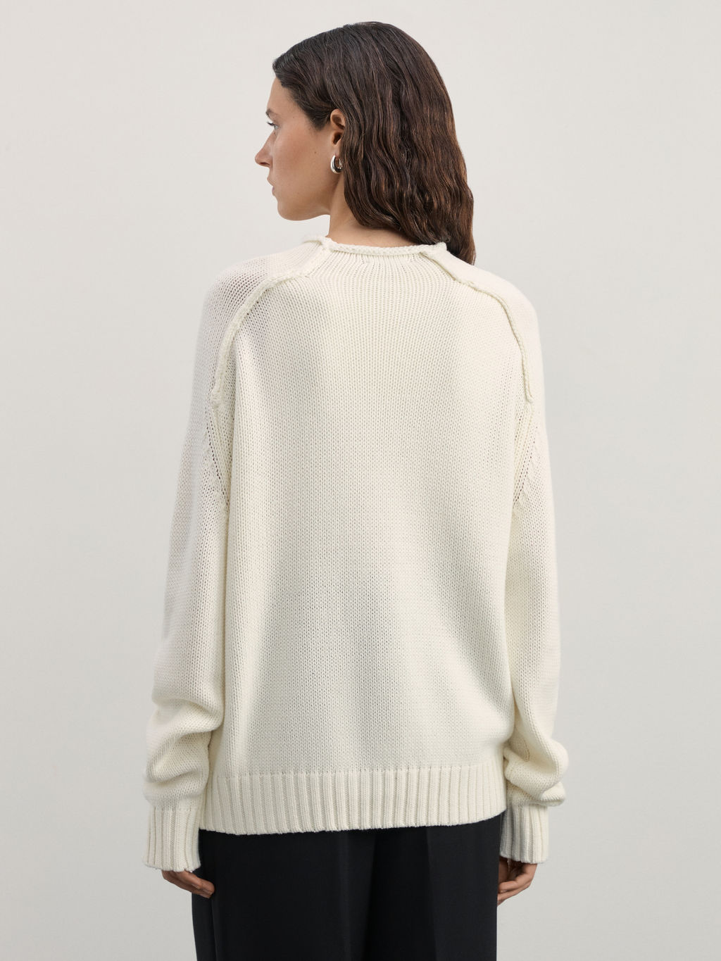 Джемпер из хлопка с воротником-стойкой / Zarina  фото 5