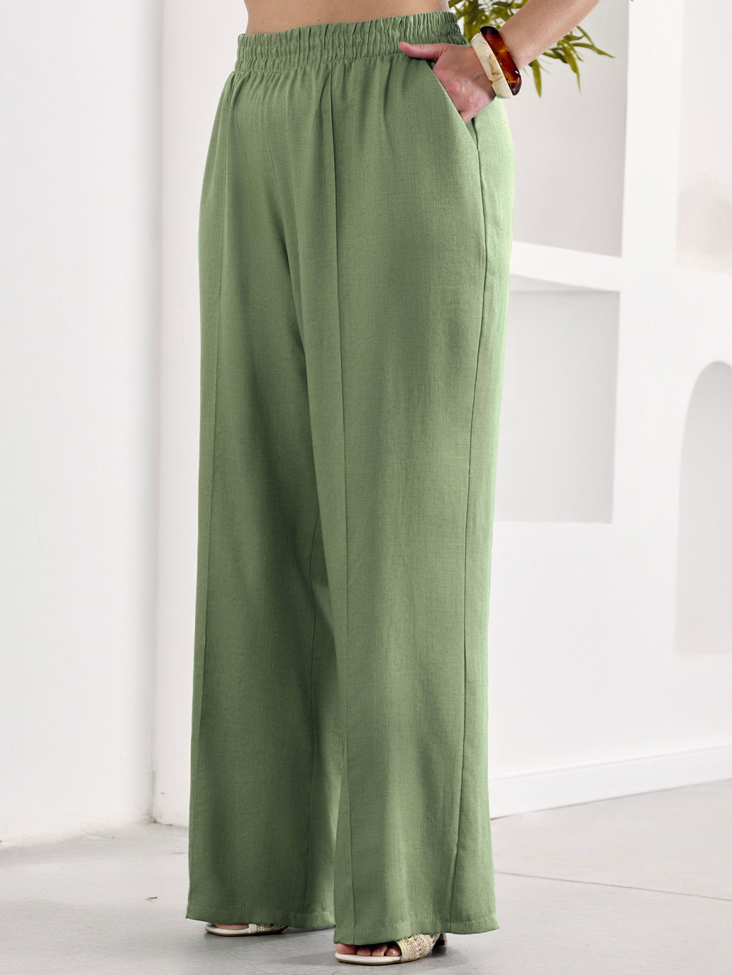 Брюки Камео-2 из вискозы со льном - Виотекс фото 3