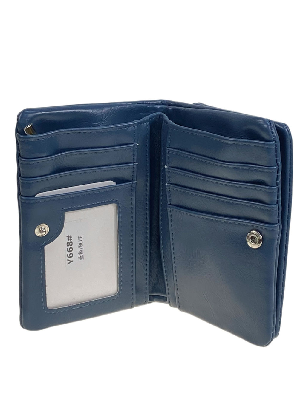 Женское портмоне из искусственной кожи, цвет синий - Greta фото 2