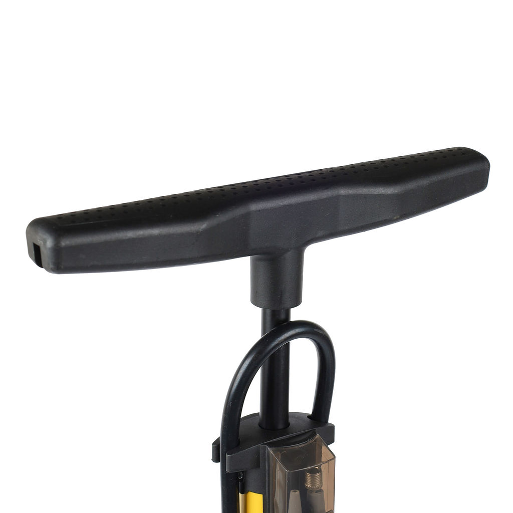 Насос напольный с манометром COMIRON VIVID, стальной цилиндр, складные ножки, съемная ручка, Presta-Schrader, 8,3 бар, вес 830гр. /уп 20 - Галеонтрейд фото 15