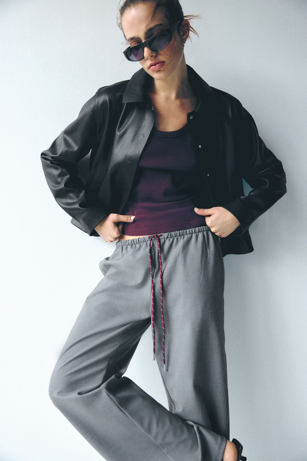 Pantal?n con cord?n de ajuste - H&m фото 3