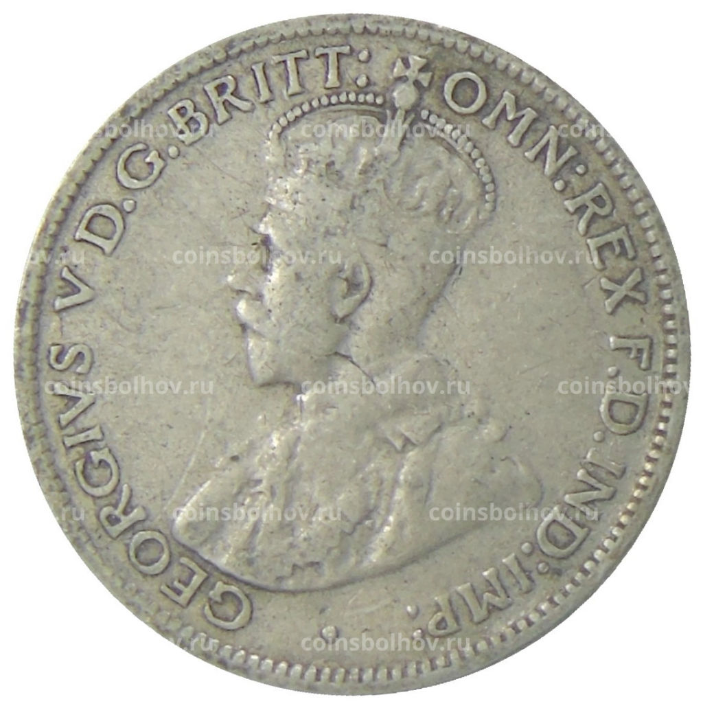 Монета 6 пенсов 1936 года Австралия