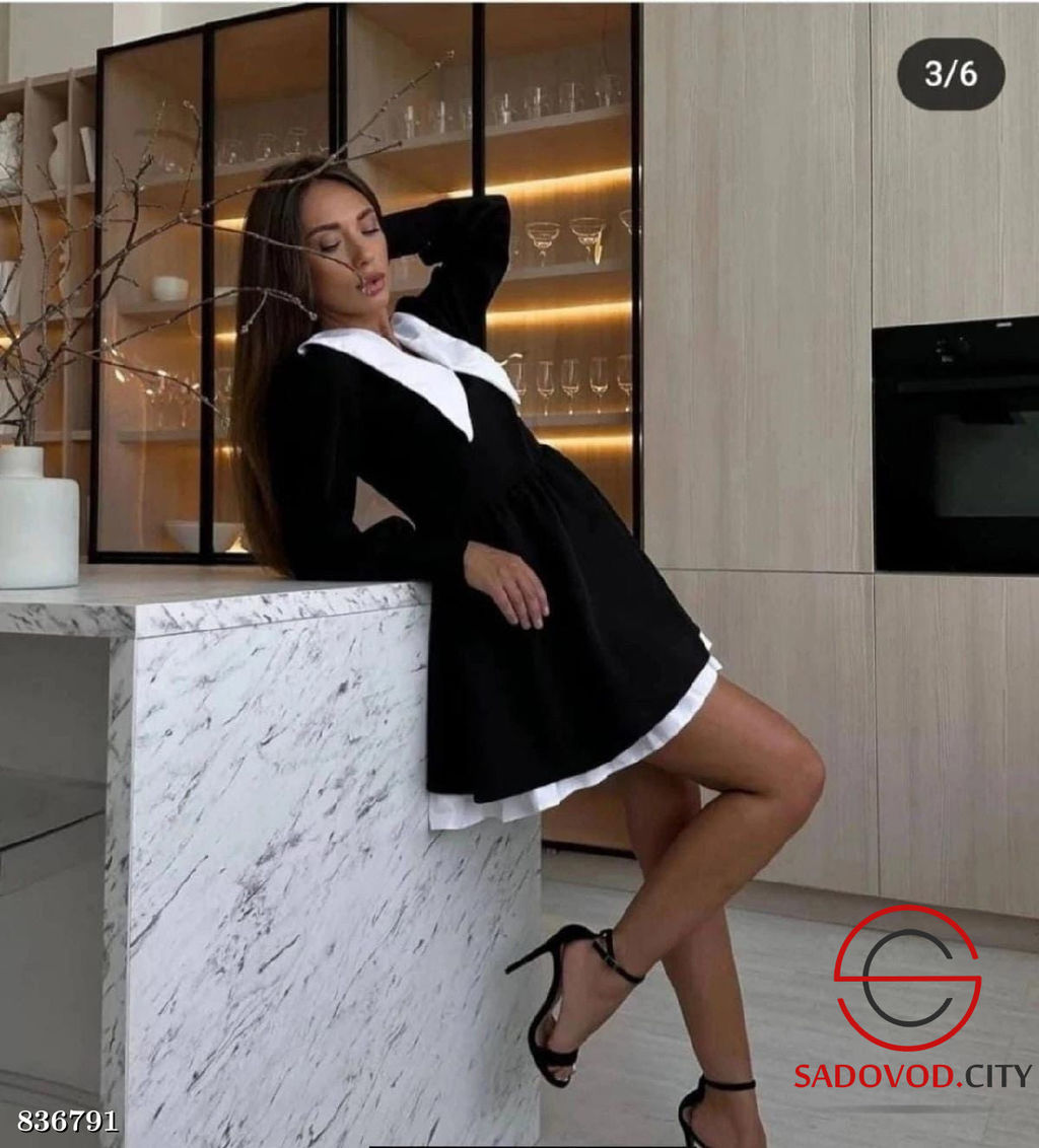 Платье женское с белым воротником - Bruno фото 3