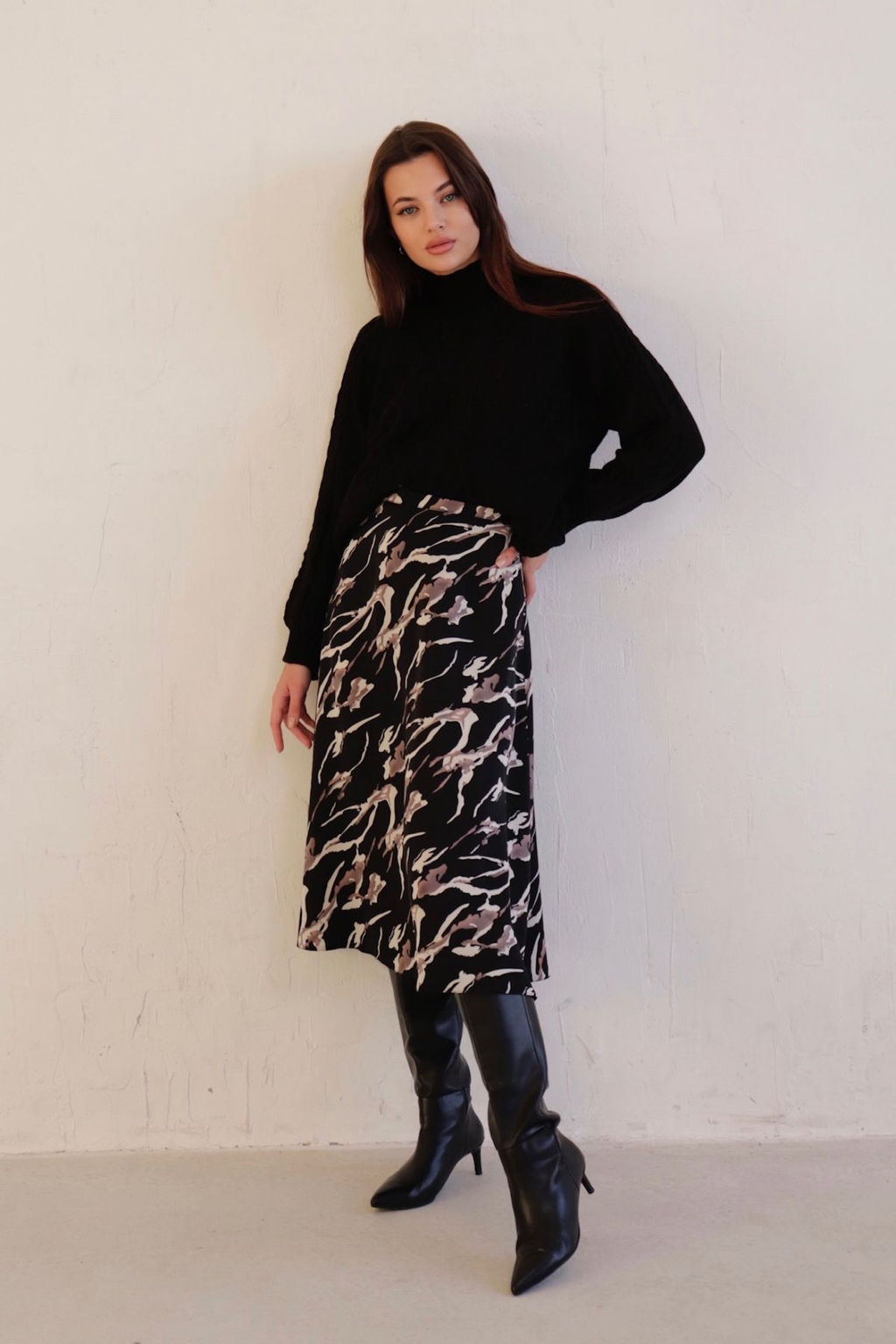 Юбка А-силуэта с принтом - Martichelli фото 36