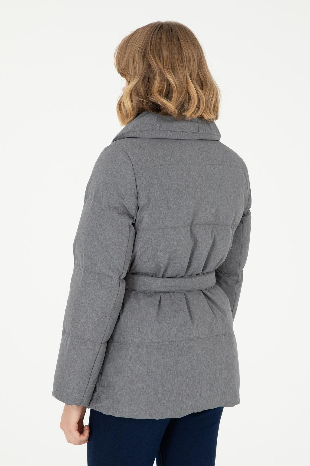 Женское серое пальто Неожиданная скидка в корзине - U.s. polo assn фото 5