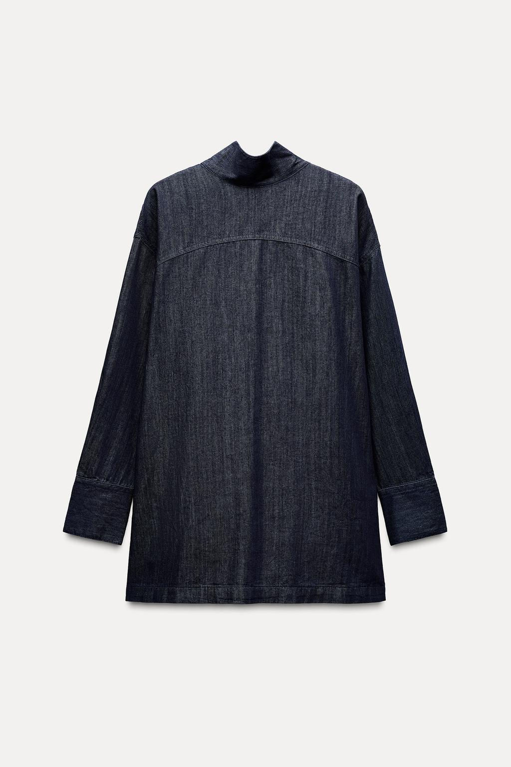 ZW COLLECTION SHIRT WITH TIE AND BUTTONS - Zara фото 6