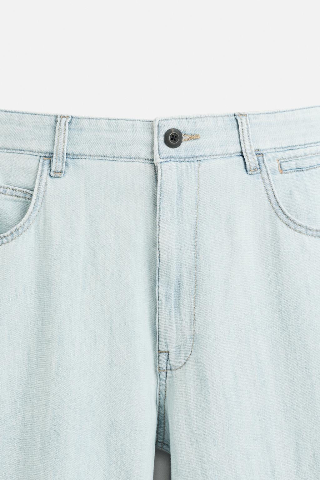 LIGHTWEIGHT LOOSE WIDE-LEG JEANS - Zara фото 8