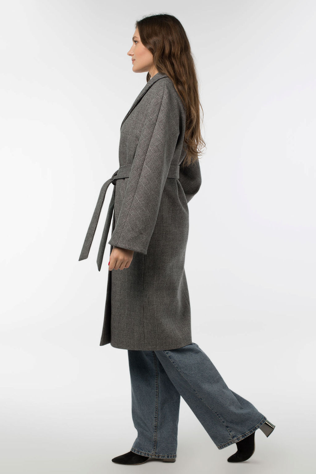 Пальто женское демисезонное Classic Reserve (пояс) - El podio фото 4