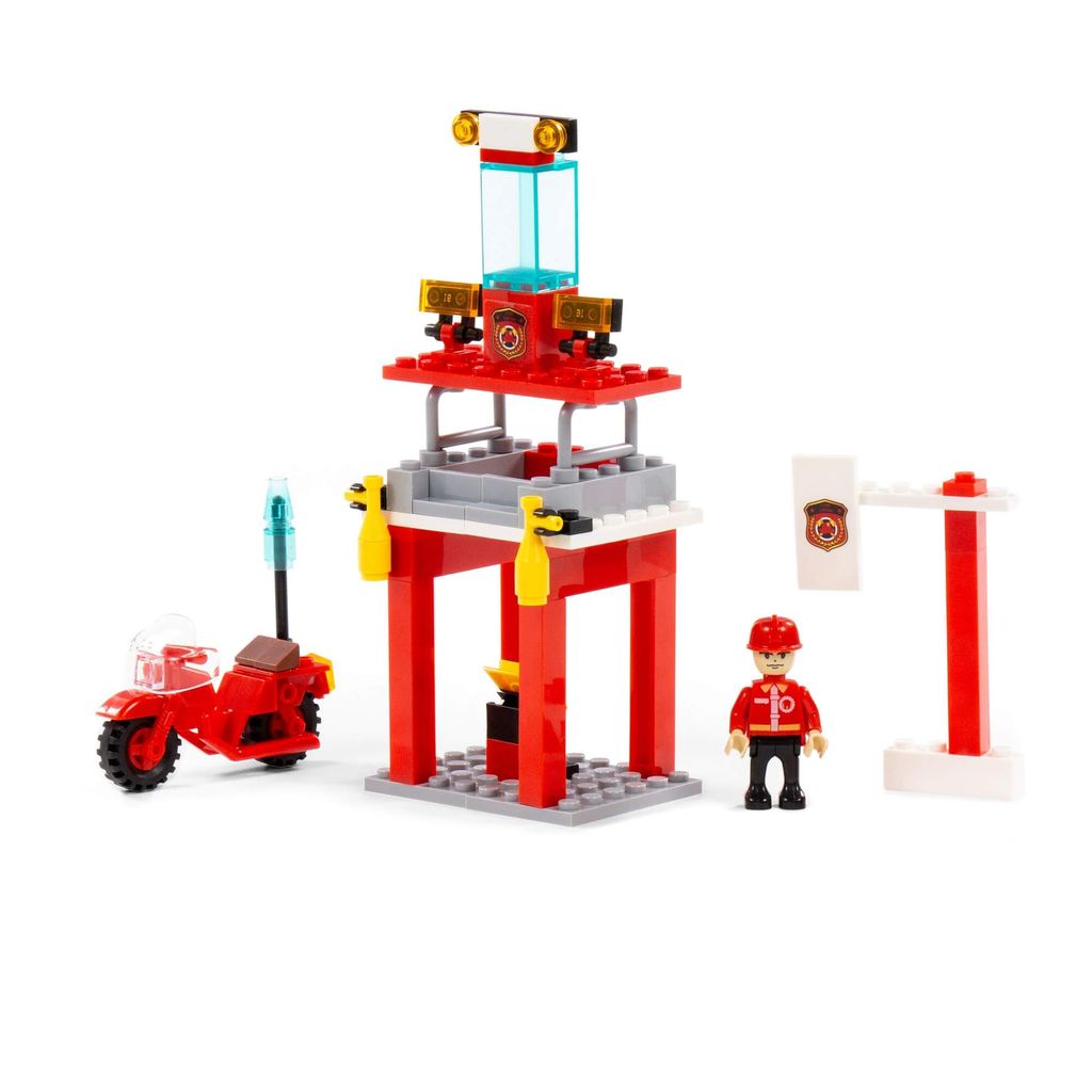 Конструктор Классик Пожарная служба-1.8 (86 элементов) (в коробке) - Полесье фото 7