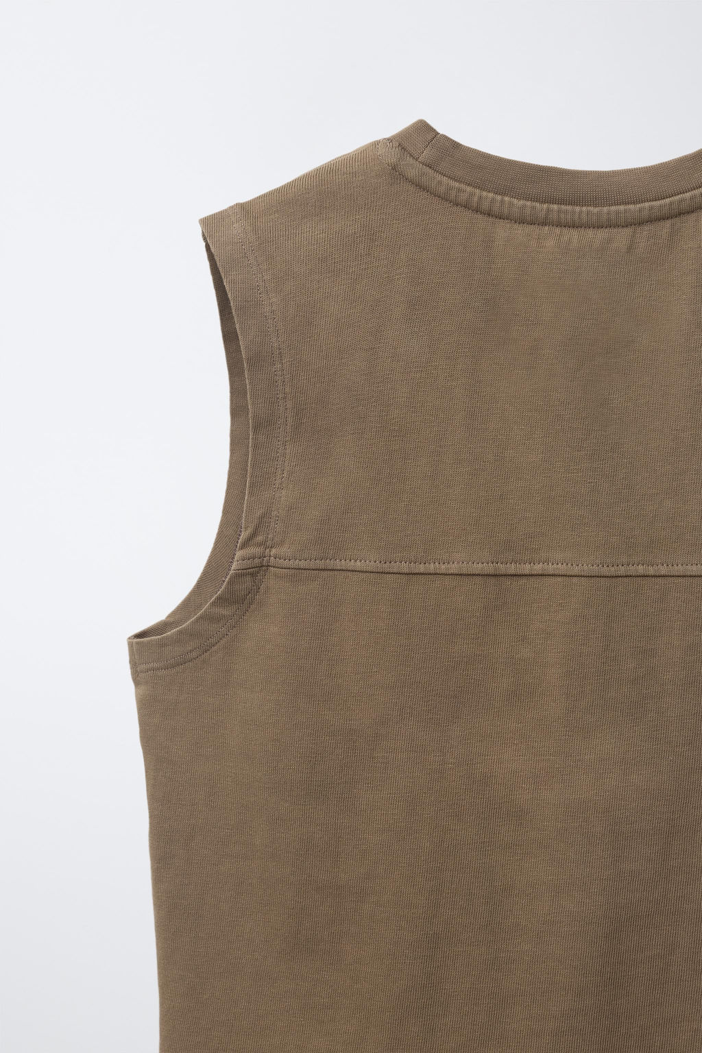 CAMISETA LISA MANGA SISA / Marr?n - Zara фото 4