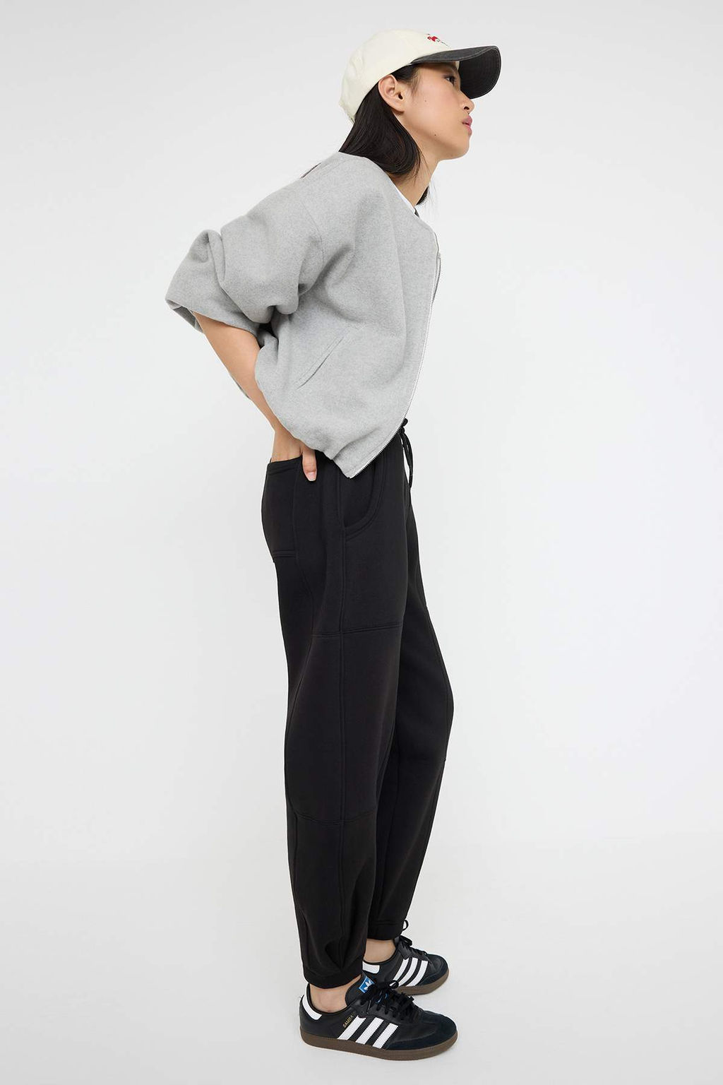Teen Siyah Dikis Detayl? Jogger Kal?n Ici Polarl? Orme Esofman Alt? TWOAW26EA00000