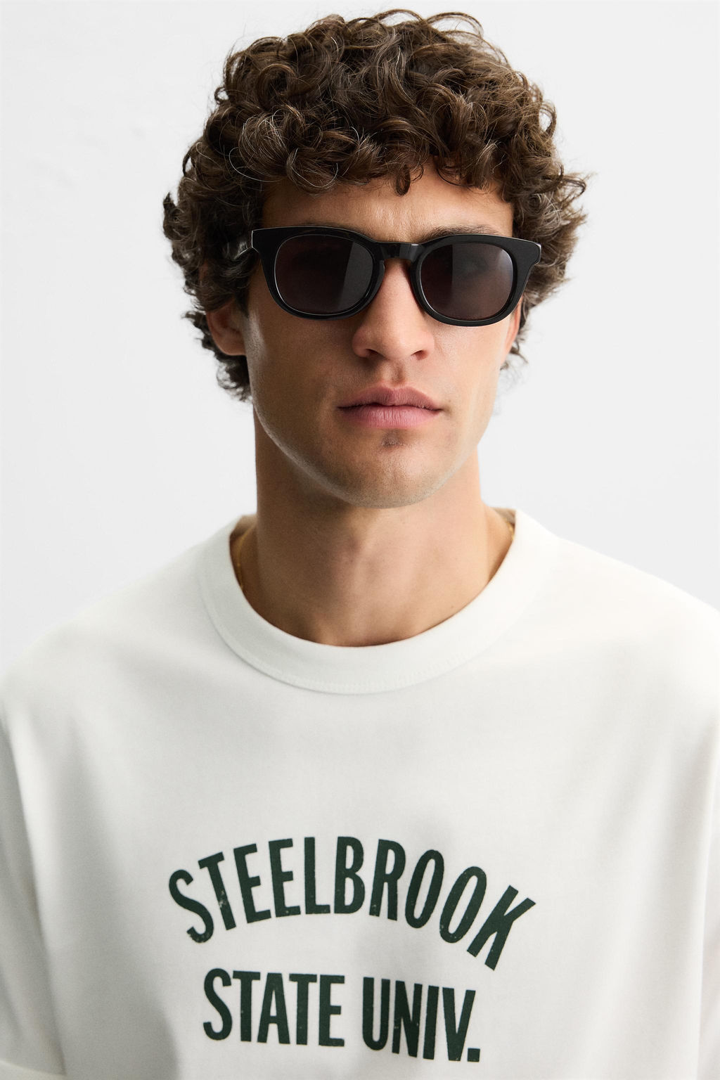 RIBBED SLOGAN T-SHIRT - Zara фото 6