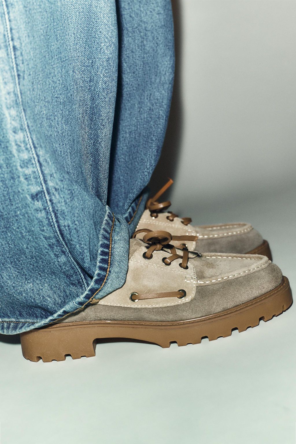 PLATFORM DECK LOAFERS - Zara фото 10