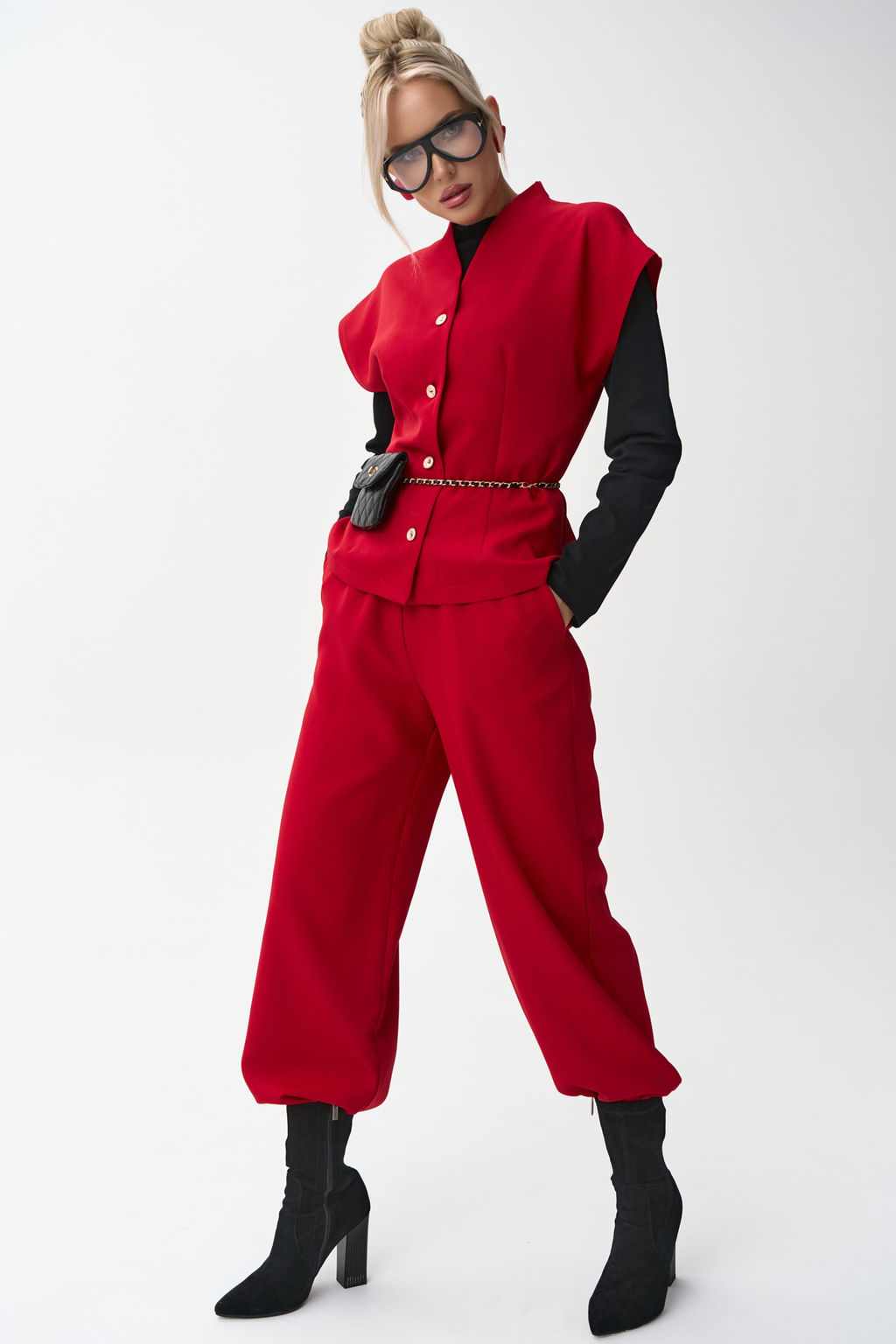 Жилет Джолин (красный) - Эльза фото 9