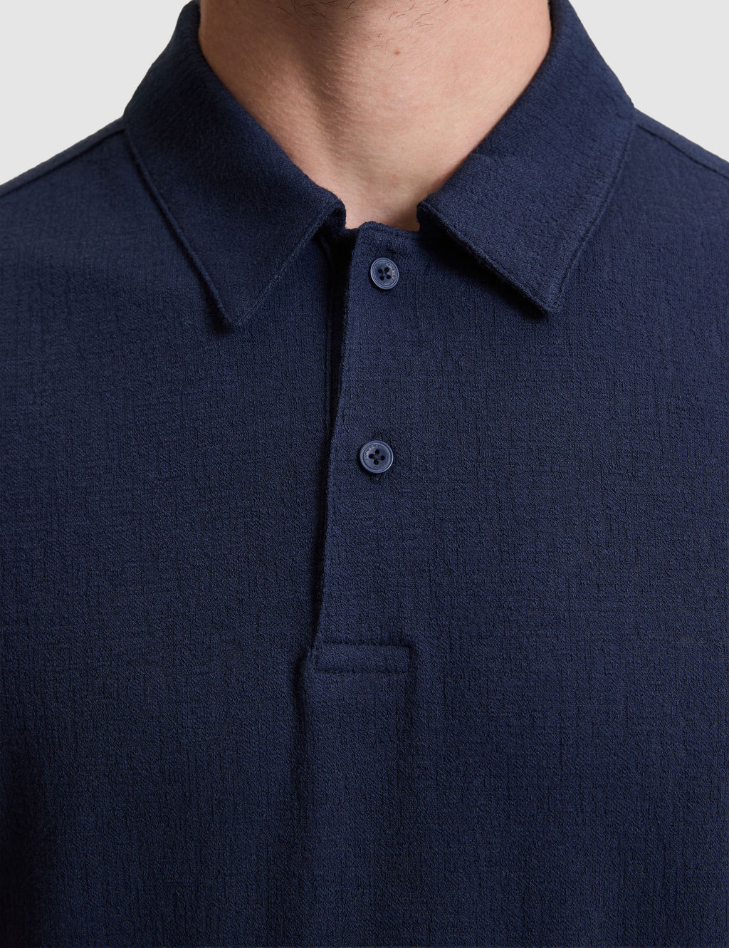 Lacivert Slim Fit Polo Yaka Ti__rt