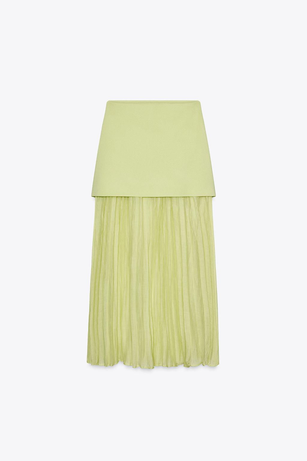 COMBINED PLEATED KNIT SKIRT - Zara фото 19